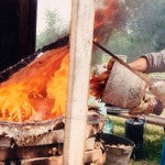 Raku firing - Arts and Heritage St. Albert