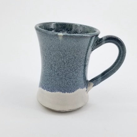 White & Blue Handmade Mug - Arts and Heritage St. Albert