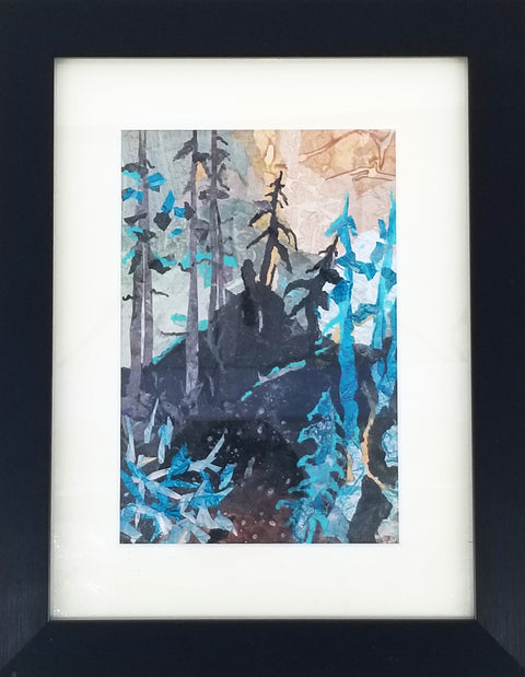 'Enchanted Forest' Mixed Media Collage - Arts and Heritage St. Albert