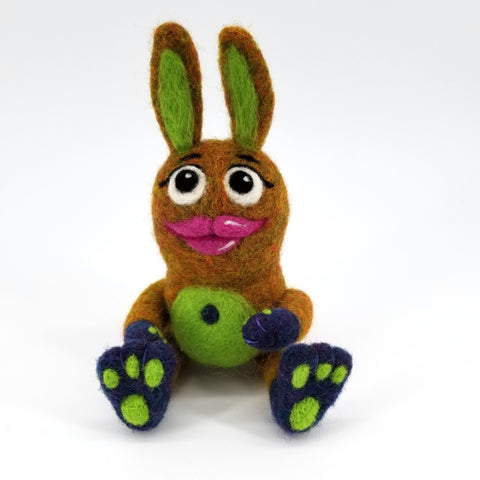 Felted Monster Sculptures Rabbit Monster - Arts and Heritage St. Albert