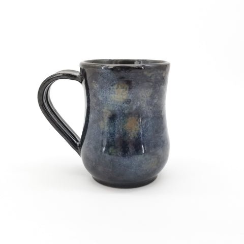 Mottled Black Tones Handmade Ceramic Mug - Arts and Heritage St. Albert