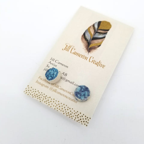 Porcelain Stud Earrings - Arts and Heritage St. Albert