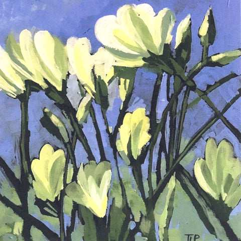 Art Cards by Tracy Lyn Propp 'Blue Skies' 5" x 5" - Arts and Heritage St. Albert