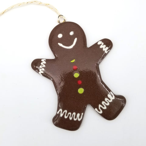 Large Gingerbread Men Holiday Ornament - Arts and Heritage St. Albert