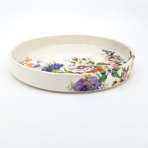 Floral Serving Dish - Arts and Heritage St. Albert