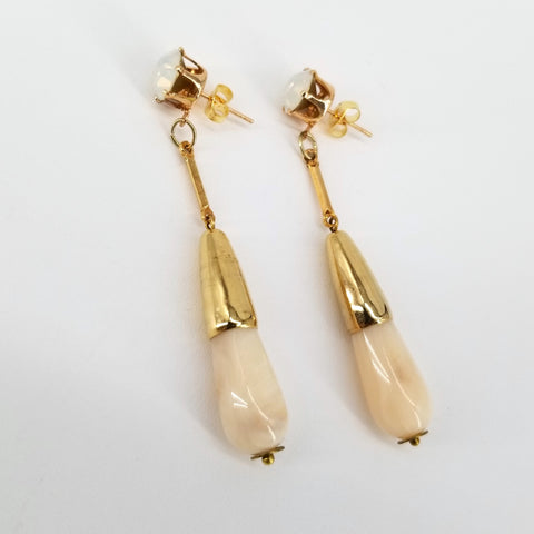 Syrene Drop Earrings Cream - Arts and Heritage St. Albert