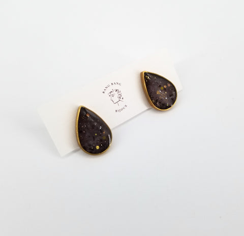 Galaxy Teardrop Studs Purple - Arts and Heritage St. Albert