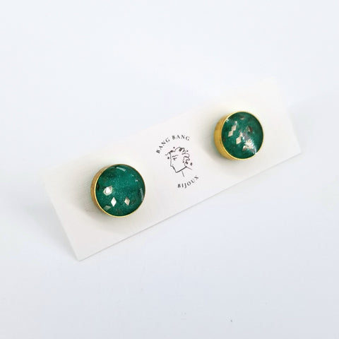 'To The Sea' Galaxy Studs - Small Circle Green - Arts and Heritage St. Albert