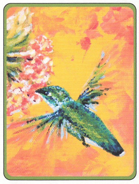 Teresa Stieben Art Cards Female Red-Throated Hummingbird - Arts and Heritage St. Albert