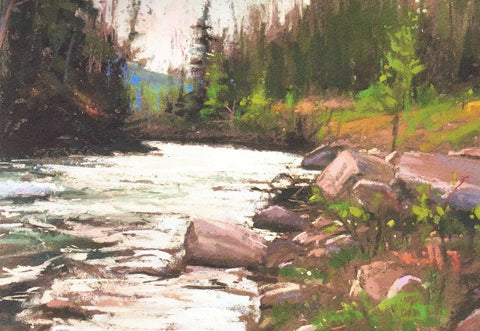 David Shkolny Art Cards Maligne River - Arts and Heritage St. Albert