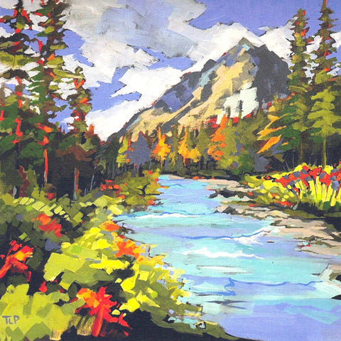 Art Cards by Tracy Lyn Propp 'Long Hike' 5" x 5" - Arts and Heritage St. Albert