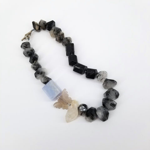 'Pema' Black Agate Necklace - Arts and Heritage St. Albert