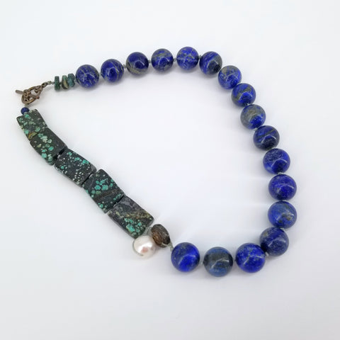 'Pema' Necklace with Lapis Lazuli - Arts and Heritage St. Albert