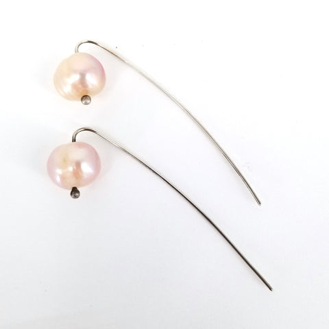 'The Pearl' Pink Toned Freshwater Pearl Earring - Arts and Heritage St. Albert