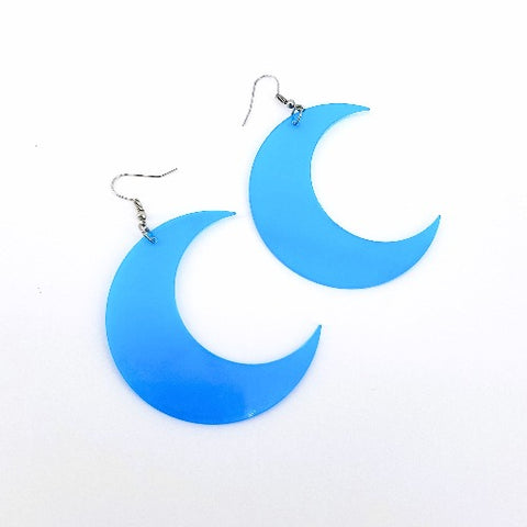 Large Crescent Moon Earrings - Arts and Heritage St. Albert