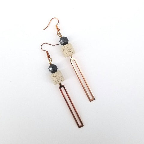 Lava Stone Earrings - Arts and Heritage St. Albert