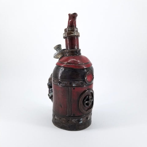 Red Ceramic Jug - Arts and Heritage St. Albert