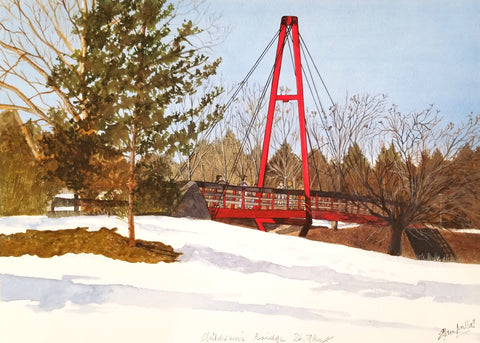 'Children's Bridge' Art Print - Arts and Heritage St. Albert