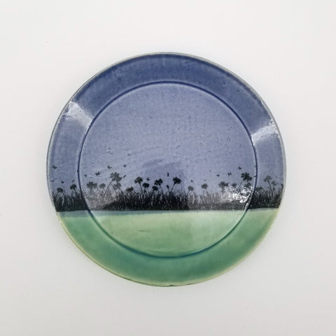 Green/Blue Plates (Porcelain) - Arts and Heritage St. Albert