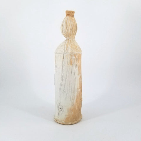 "Tree Texture" Ceramic Bottle - Arts and Heritage St. Albert