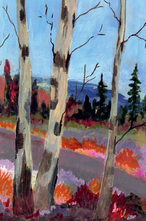 'Landscape Series' Original Painted Art Card Style 7 - Arts and Heritage St. Albert