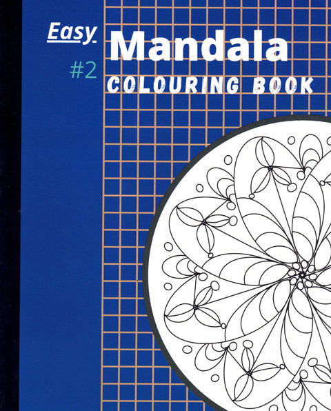 Easy Mandala Colouring Book Blue - Arts and Heritage St. Albert