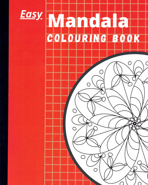 Easy Mandala Colouring Book Red - Arts and Heritage St. Albert