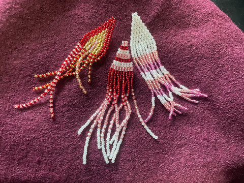 Beaded Fringe Earrings - Arts and Heritage St. Albert