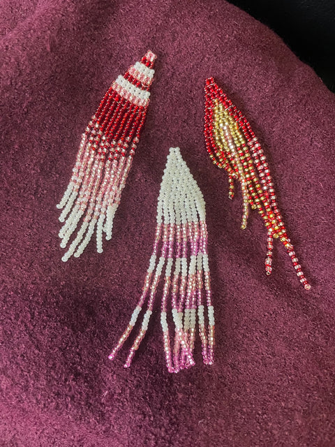 Beaded Fringe Earrings - Arts and Heritage St. Albert