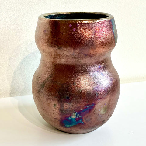 Raku Vase Copper - Arts and Heritage St. Albert