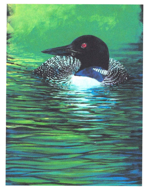 'Birds & Butterflies' Art Cards By Teresa Stieben Common Loon - Arts and Heritage St. Albert