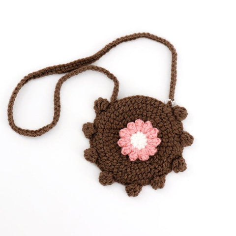 Crocheted Mini Round Kids Purse - Arts and Heritage St. Albert