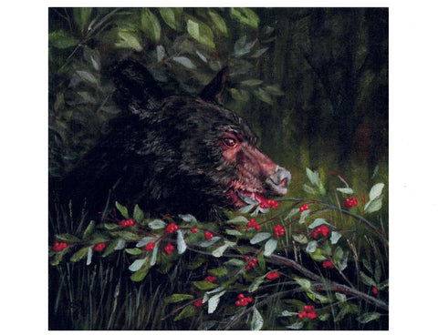 'Bears' Art Prints by Teresa Stieben Eating Berries - Arts and Heritage St. Albert