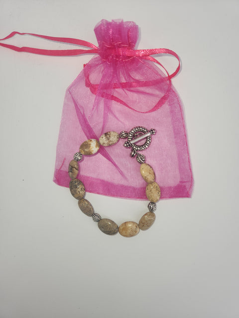 Whisperstones Clasp Bracelet in gift bag - Arts and Heritage St. Albert