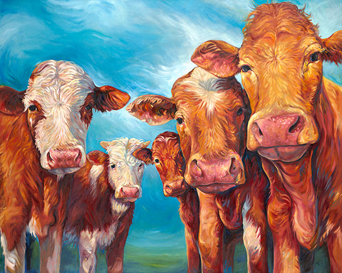 "Cow Series" Art Prints by Crystal Driedger - Arts and Heritage St. Albert