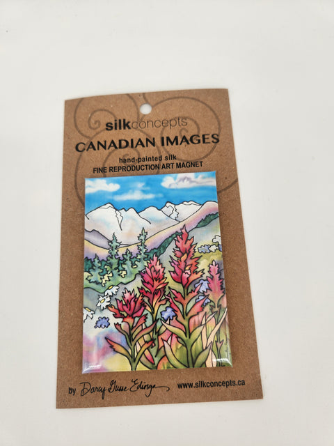 Silk Concepts Magnet Fireweed Wildflowers - Arts and Heritage St. Albert