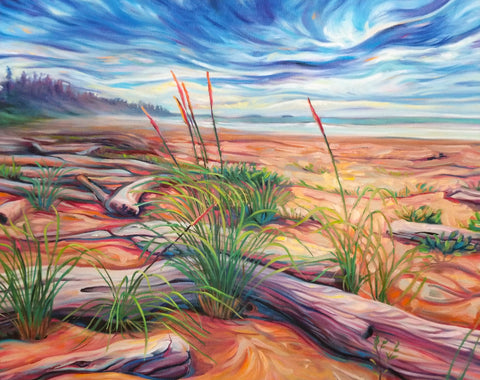 "Landscape Series" Art Print by Crystal Driedger Golden Pacific Summer - Arts and Heritage St. Albert