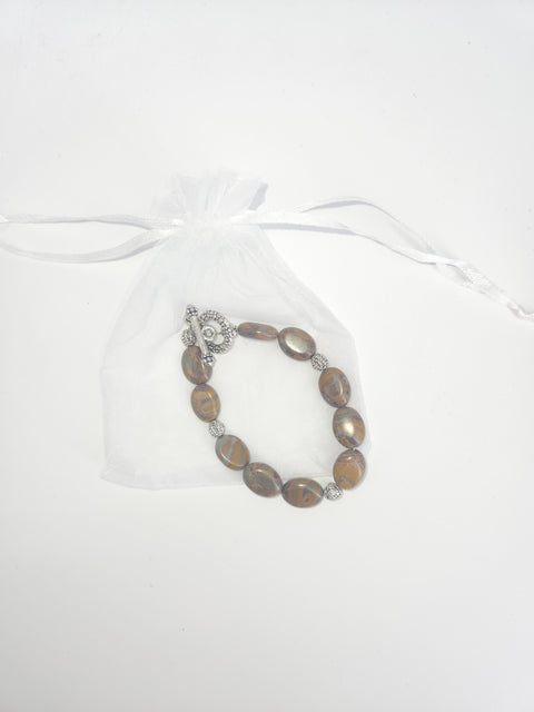 Whisperstones Clasp Bracelet in gift bag - Arts and Heritage St. Albert