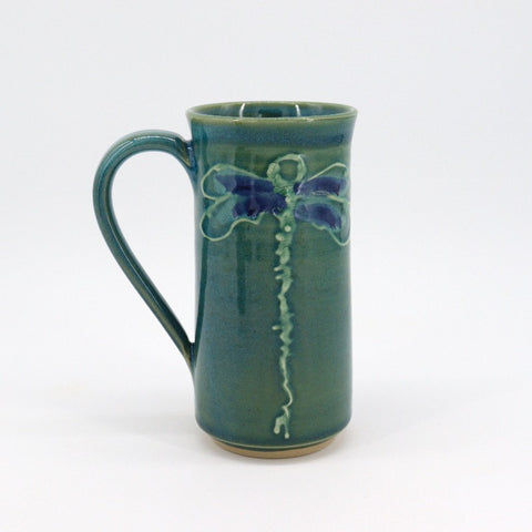 Blue and Green Dragonfly Mugs Sea Green - Arts and Heritage St. Albert