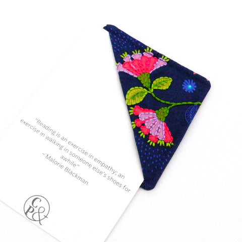 Embroidered Fabric Bookmark Corners Style 15 - Arts and Heritage St. Albert