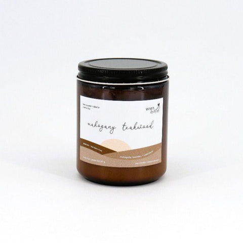 'Mahogany Teakwood' Hand Poured Soy Candle - Arts and Heritage St. Albert