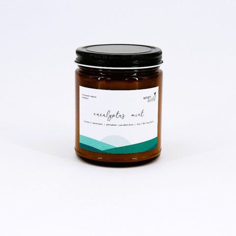 'Eucalyptus Mint' Hand Poured Soy Candle - Arts and Heritage St. Albert