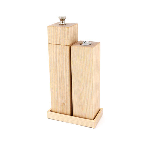 Saltshaker and Pepper Mill Set White - Arts and Heritage St. Albert