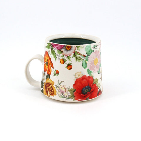 Mugs Fully Decorated in Florals Style 2 - Arts and Heritage St. Albert