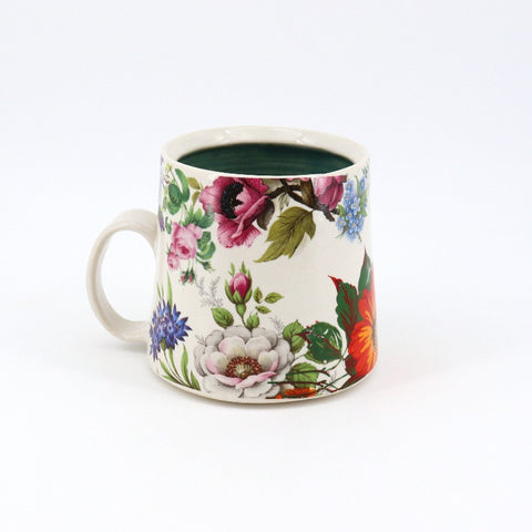 Mugs Fully Decorated in Florals Style 3 - Arts and Heritage St. Albert