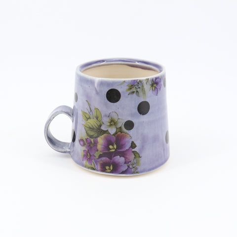 Mugs Decorated with Bits of Floral Style 1 - Arts and Heritage St. Albert