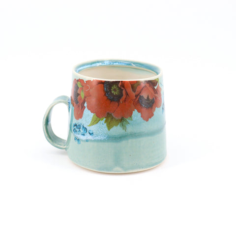 Mugs Decorated with Bits of Floral Style 2 - Arts and Heritage St. Albert