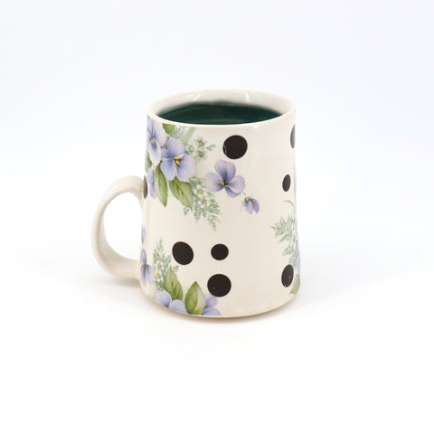 Mugs Decorated with Bits of Floral Style 6 - Arts and Heritage St. Albert