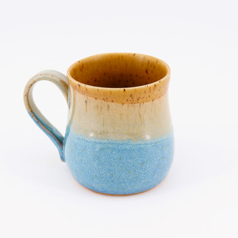 Blue & Yellow Speckled Mug - Arts and Heritage St. Albert