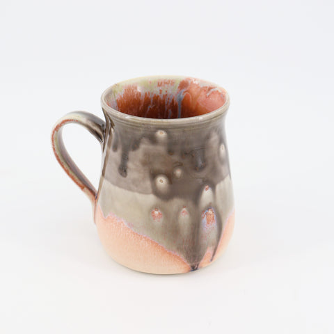 Pink & Grey Porcelain Mug - Arts and Heritage St. Albert